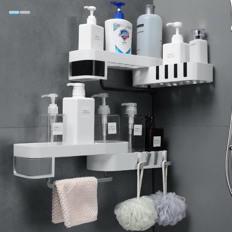 NeatMaster™ Drill-Free Wall Mounted Corner Shower Shelf