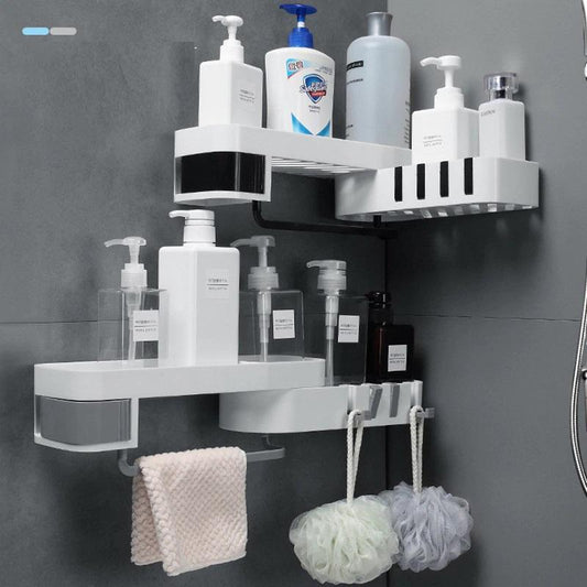 NeatMaster™ Drill-Free Wall Mounted Corner Shower Shelf