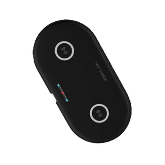 Dual-Coil Qi Wireless Quick-Charge Pad - Indigo-Temple