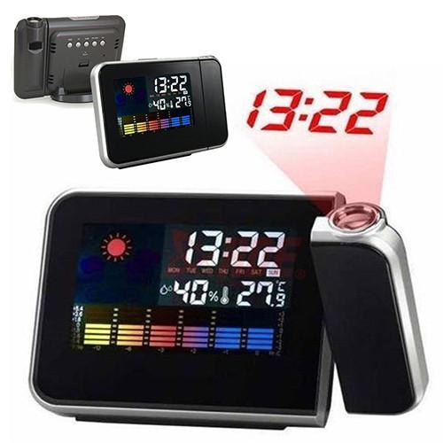 PROJECTION ALARM CLOCK + WEATHER DISPLAY - Indigo-Temple