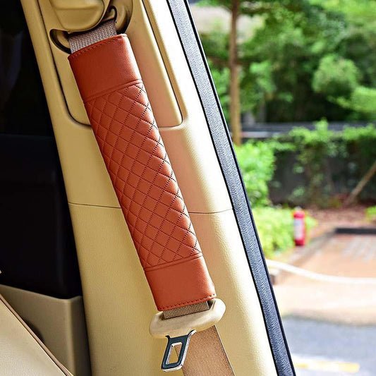 Luxurious Seat Belt Shoulder Cushions - Indigo-Temple