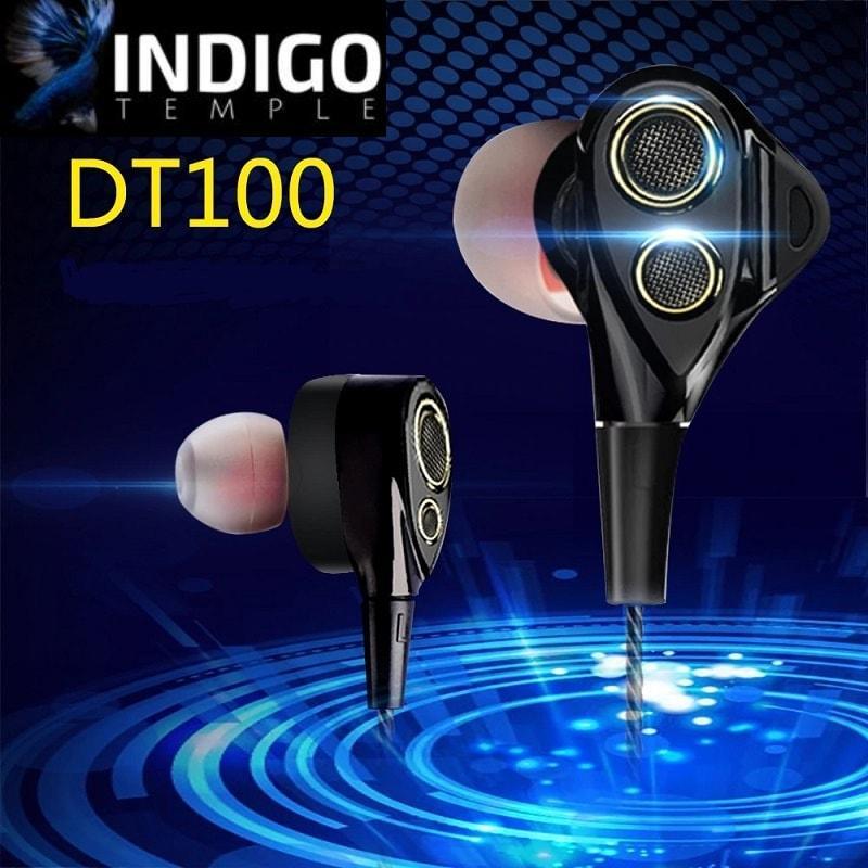 Dual-Drivers Wireless BT Headset - Indigo-Temple