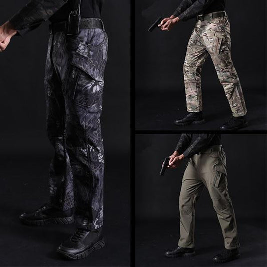 CargoZ™ Waterproof Soft Shell Tactical Cargo Pants - Indigo-Temple