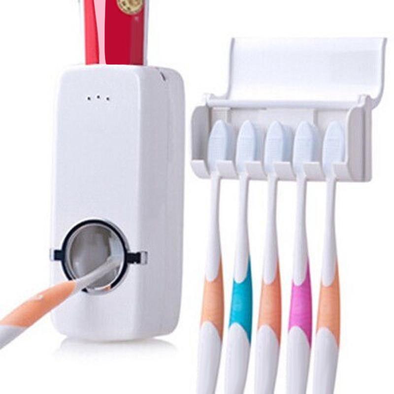 Automatic Toothpaste Dispenser + Toothbrush Holder - Indigo-Temple