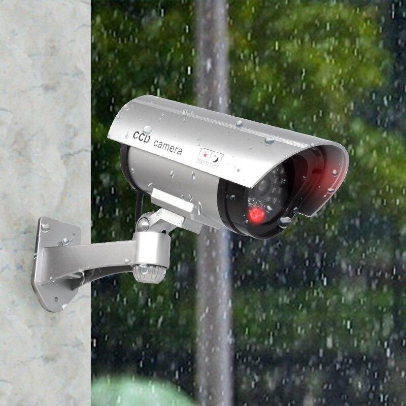 Fake CCD Waterproof security camera with Flickering LED - Indigo-Temple