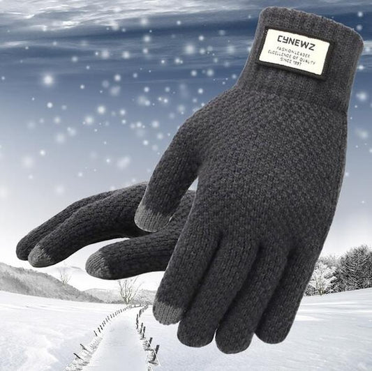 Glam™ Knitted Touch Screen Cashmere Wool Gloves