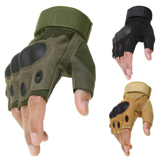 BattleWolf Half Finger Gloves - Indigo-Temple