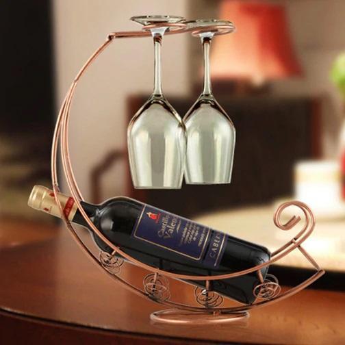 Prestige™ Hanging Wine & Glass Holder