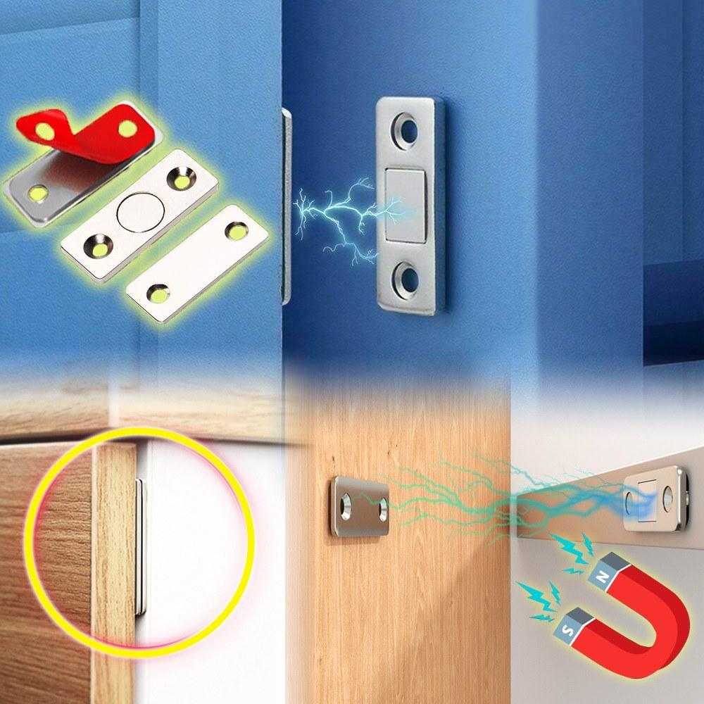 Self Adhesive Drill free Magnetic Cabinets & Doors Stopper