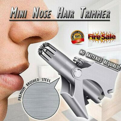 Portable Pain-free Nose Hair Trimmer - Indigo-Temple