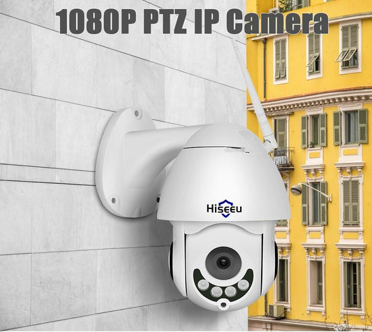 IX-EYE™ 1080P HD WiFi Outdoor weatherproof PTZ Security Camera - Indigo-Temple