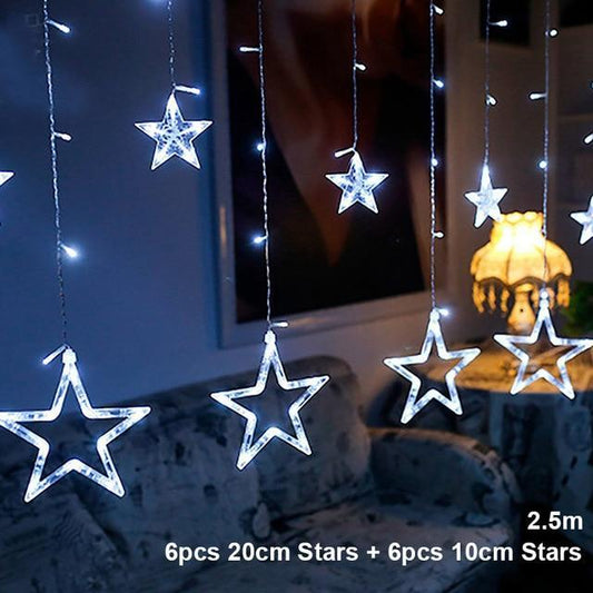 String LED Light Christmas Decoration - Indigo-Temple