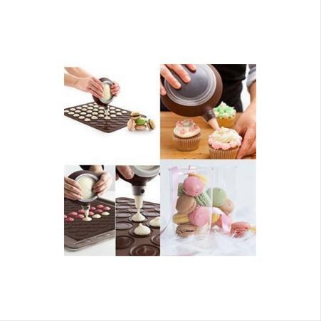 30-cavity Silicone Macaron Shape Mould - Indigo-Temple