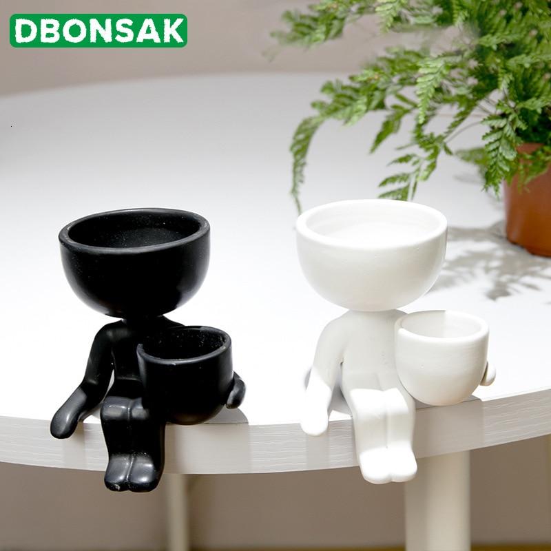 Humanoid Ceramic Flower Pot Vase