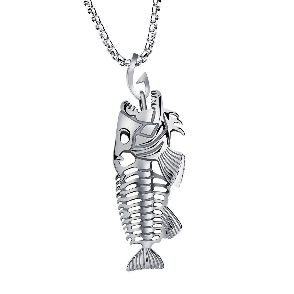 Fish Bone Pendant - Indigo-Temple