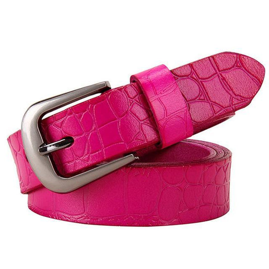 BHK™ Genuine Leather Crocodile Belt for Women