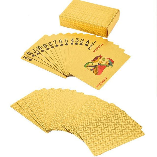 24k Gold "HIGH STAKES" Poker Playing Cards