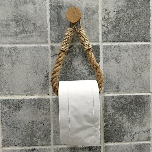 Multipurpose Vintage Bathroom Stick-On Hanging Rope