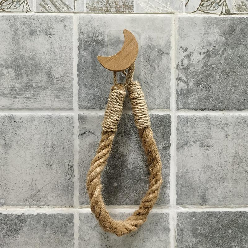Multipurpose Vintage Bathroom Stick-On Hanging Rope