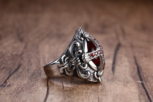 "The End Time" Cross Rings - Indigo-Temple