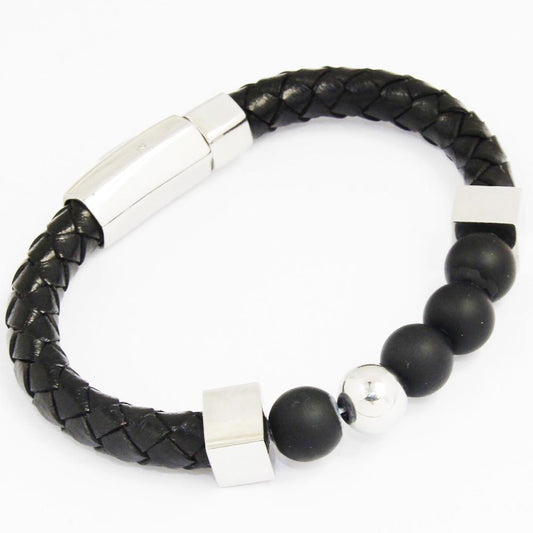 Beany - Leather Bracelet - Indigo-Temple