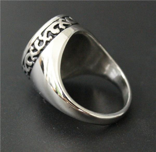 Malta - Vintage Cross Flower Ring - Indigo-Temple