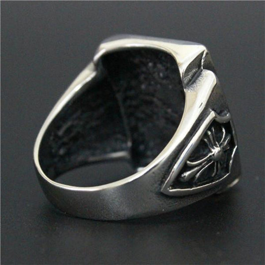Mackay- Cross Flower Ring - Indigo-Temple