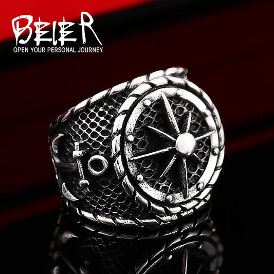 SEAL - Helm & Anchor Ring - Indigo-Temple