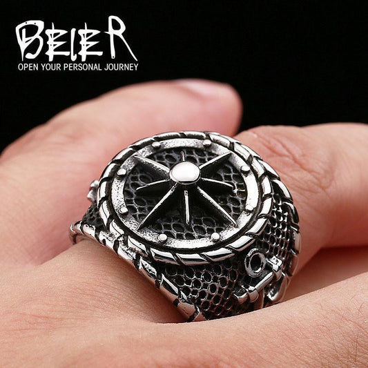 SEAL - Helm & Anchor Ring - Indigo-Temple