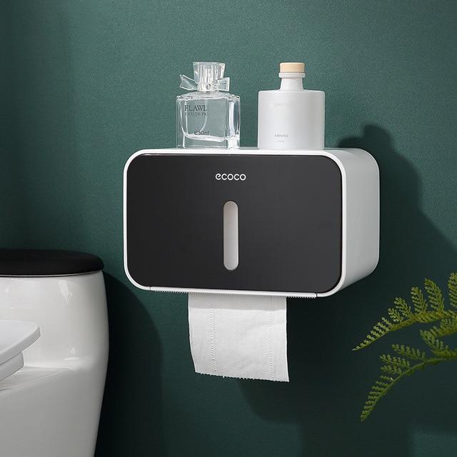 Ecoco™ Waterproof Drill-free Installation Toilet Paper Holder Shelf