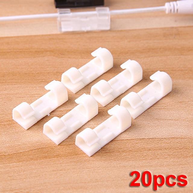 Self Adhesive Wire Organizer Clips (20/40 Pcs)