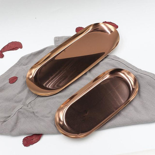 Nordic Stainless Steel Dessert Plate *** 2pcs ***