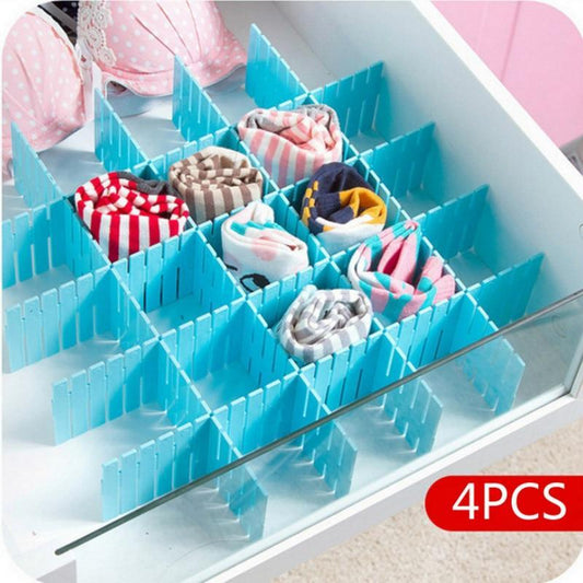 DIY Adjustable Drawer Organizer (4Pcs)