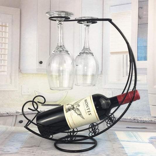 Prestige™ Hanging Wine & Glass Holder