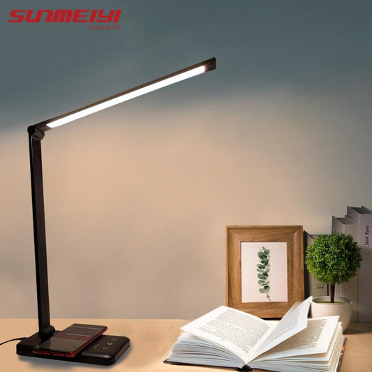 Table Led Lamp With QI Wireless Charging