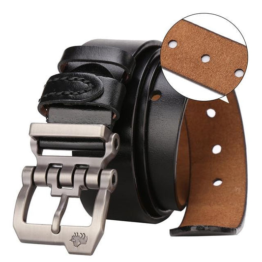 BISON DENIM™ Genuine Leather Vintage Belt For Men