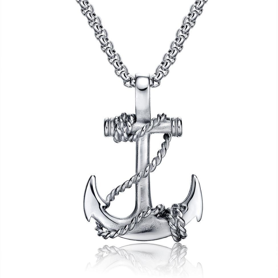 Bexx - Anchor Pendant black/gold/white - Indigo-Temple