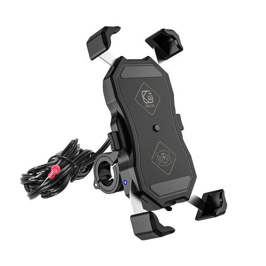 Motorcycle Phone Holder With Wireless Fast Charger