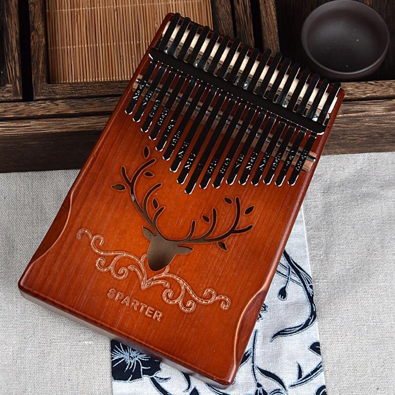 17 Keys Mahogany Kalimba Musical Instrument