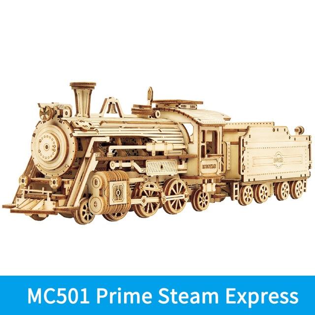 Locomotive Mechanical 3D Wooden Puzzle