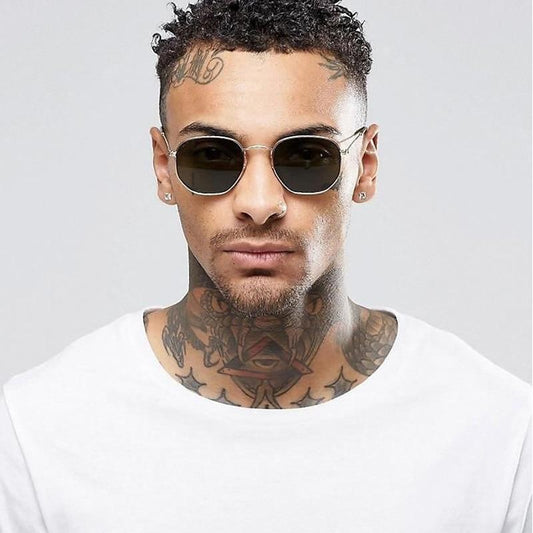 hexagon unisex sunglases