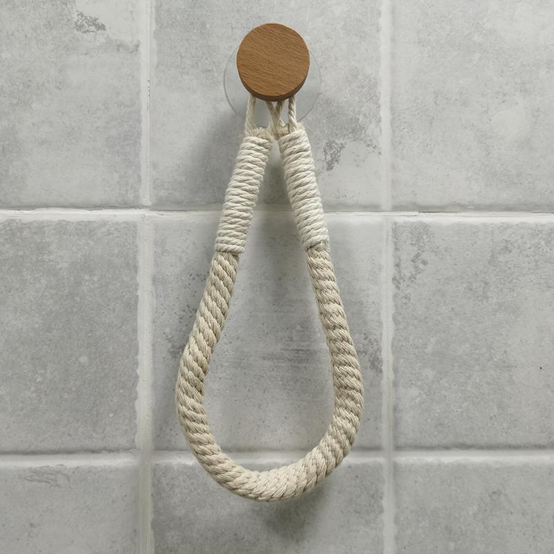 Multipurpose Vintage Bathroom Stick-On Hanging Rope