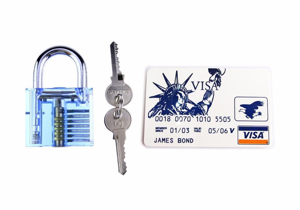 Concealed LockPicks Set + Transparent Lock - Indigo-Temple