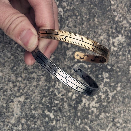 ROLO - Open Ruler Bracelet 316L Titanium Steel - Indigo-Temple