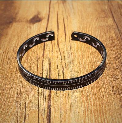 ROLO - Open Ruler Bracelet 316L Titanium Steel - Indigo-Temple