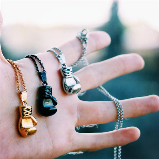 Sporty - Boxing Glov Necklace - Indigo-Temple