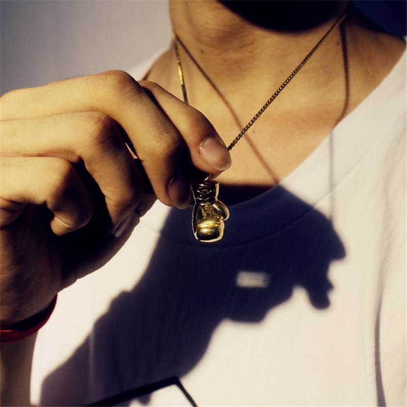 Sporty - Boxing Glov Necklace - Indigo-Temple