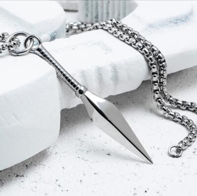 kunai Euro - Necklace Pendant Titanium - Indigo-Temple