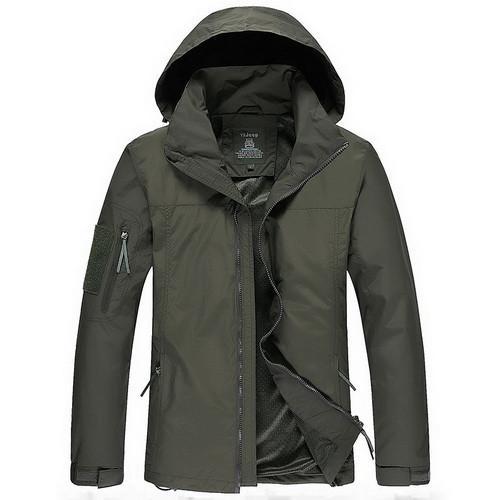 Men Military Windproof Waterproof Rain Jacket (3 colors) - Indigo-Temple