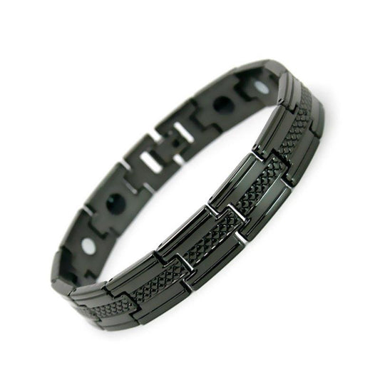 PET- Black Stainless Steel Bracelet - Indigo-Temple